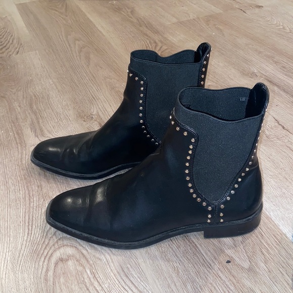 Zara Shoes - Zara Trafaluc Black Studded Boots